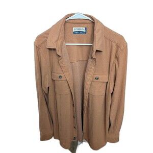 NWT Magellan Classic Fit Flex Shirt/Jacket Tan with Pockets